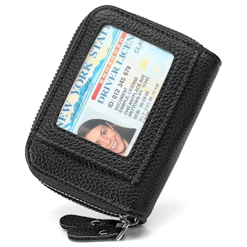 SENDEFN Wallet for Women RFID Blocking Credit Card Holder for Women Small Blocked Accordion Wallets Ladies Purse with Zipper Coin Pocket & ID Window — view 6