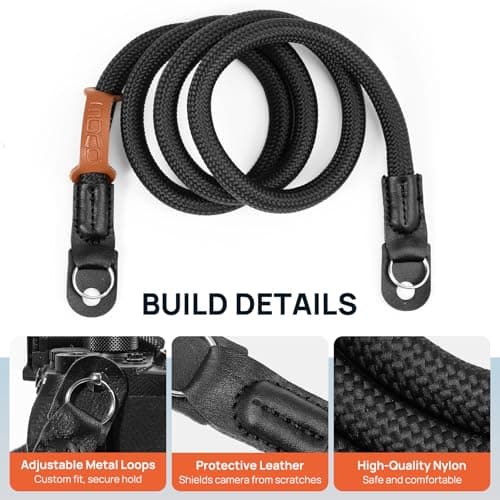 MoKo Rope Camera Strap Compitable with Canon Sony Fuji DSLR — view 5