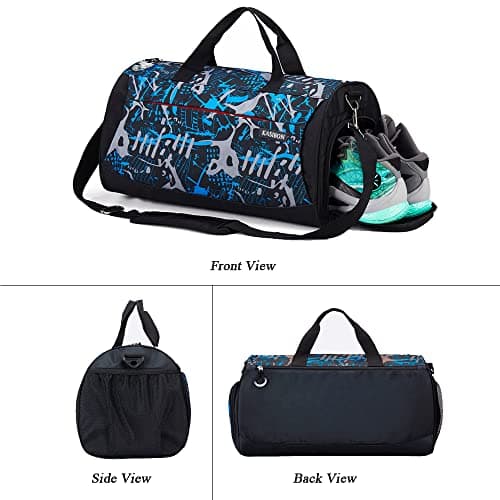 Gym Bag with Shoes Compartment and Wet Pocket, Duffle Bag for Sports Travel — view 5
