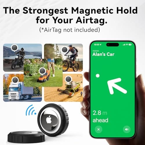 Magnetic AirTag Holder 1 Pack, N52 Magnet Waterproof Case for Apple AirTag — view 3