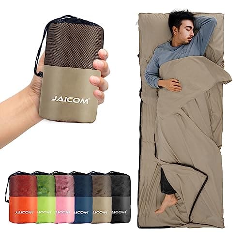 JAICOM Sleeping Bag Liner, Ultralight Travel Sheets, Soft & Portable