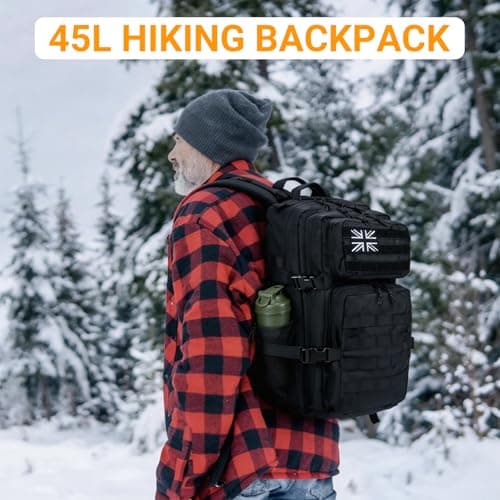 Geebymol 45L Military Tactical Backpacks Large Molle Army Assault Pack — view 6