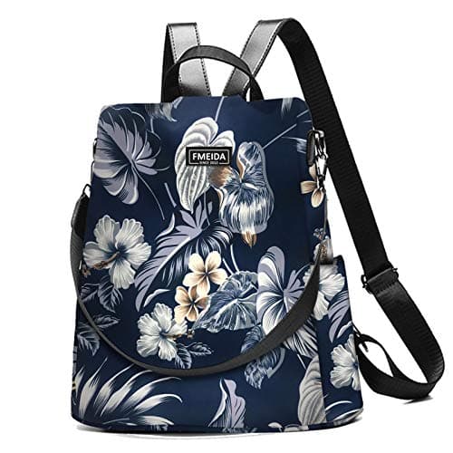 Fmeida Anti Theft Backpack for Women Small Travel Rucksack Water Resistant