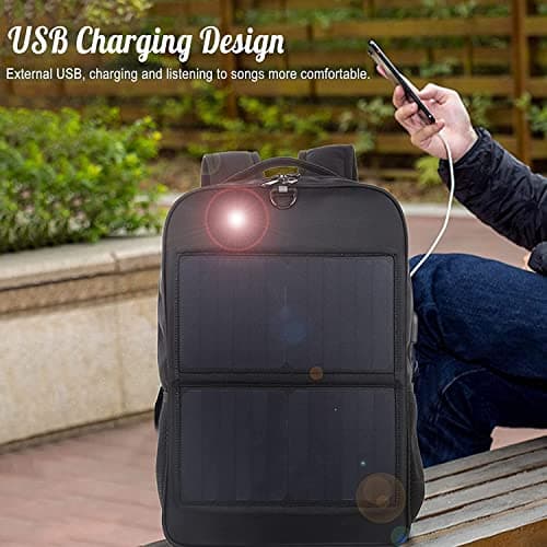 Solar Backpack Charger, 5V Waterproof Ergonomic Solar Power Backpack with USB Charging Port, Intelligent Circuit Protection, Outdoor Sports Travel Power Supply — view 5