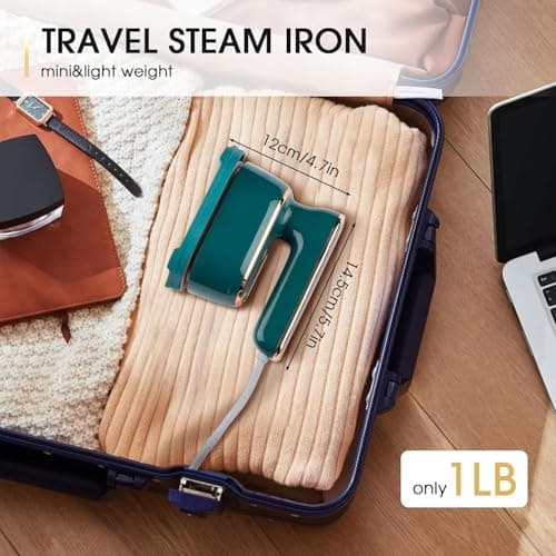 Travel Clothes Steamer Portable Iron - 2 in 1 Powerful Steam Clothing — view 6