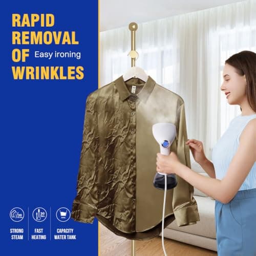 Rolipo Handheld Clothes Steamer, 1640W 30g/min Steam, 400ml Water Tank — view 5