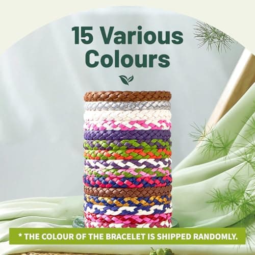 Mosquito Repellent Bracelet, PandyCare Mosquito Bands for Adults, Kids & Babies - Premium Quality, DEET-Free Natural Wristbands, Protection Insects up to 300 Hours (Two Tone Colour) — view 4
