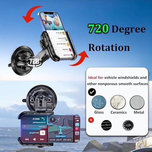 LOKTENWO Car Phone Holder Mount with Vibration Dampener — view 4