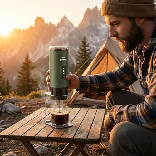 GVODE Portable Coffee Machine with Battery, 20 Bar Espresso Machine 3-in-1 — view 2