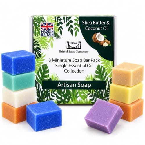 Artisan Mini Soap Bar Pack, 8 Handmade Soaps (8 x 15g)