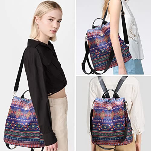 shepretty Waterproof Anti-theft Backpack for Women Travel, 8888R, M, Oxford — view 6