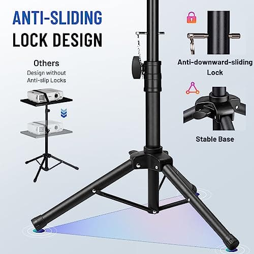 CAHAYA Projector Tripod Stand Portable Laptop Stand Adjustable Height — view 5