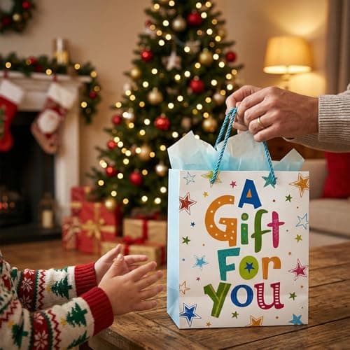 Small Gift Bag for Presents with Tissue Paper for Boys Birthday — view 5