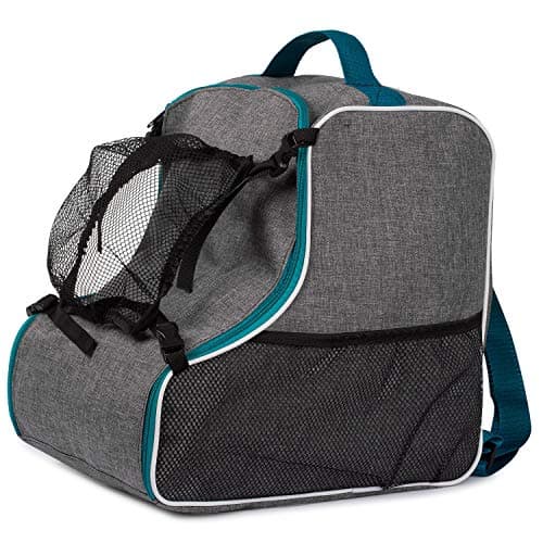 Ferocity SKI SNOWBOARD BOOT BAG Cover for ski boots with Removable mesh pocket Len Turquoise with Mesh [054] — view 2