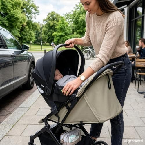 hauck Universal Adapter for Travel N Care and Travel N Care Plus Stroller to Fix Baby Car Seat – Compatible with hauck Drive N Care or Cybex, Joie, Kinderkraft, Maxi-Cosi – Black — view 2