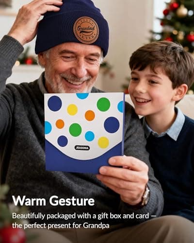 Jeasona Best Grandad Gifts Hat Gifts for Grandad Grandpa Presents — view 2