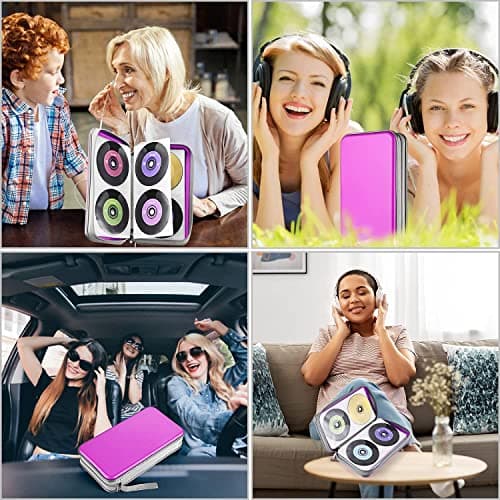DVSICK CD Holder,96 Capacity CD/DVD Case Hard Plastic,for Car,Home ＆ Travel — view 6