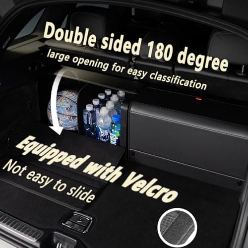 GMQ Car Trunk Organizer for SUV,Car Organizers for Car and Extra Large,Magnetic Lid with Collapsible Storage, Large Capacity for SUV, Truck, MPV (L-21.5×13×12.5 IN) — view 4