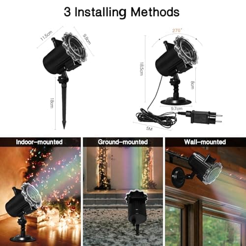 MOSSNDAR 64-Pattern Halloween Christmas Projector Outdoor Indoor — view 5