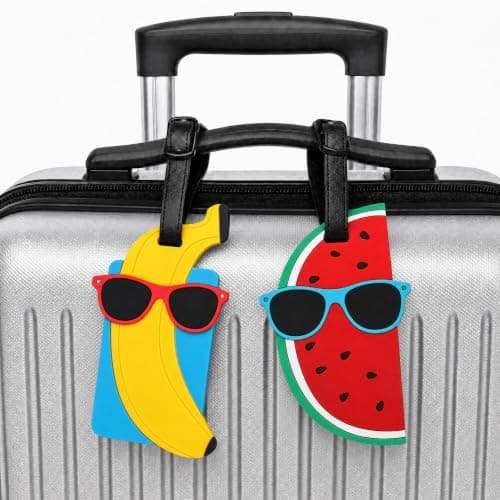 OPUHOHR 6 Pack Summer Travel Baggage Tags, Unique Baggage Tag for Suitcase — view 5