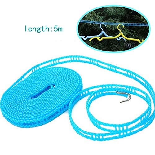 XINGSUI 2 Pcs Windproof Clothesline,Portable Travel Clothesline(Blue,Green) — view 2