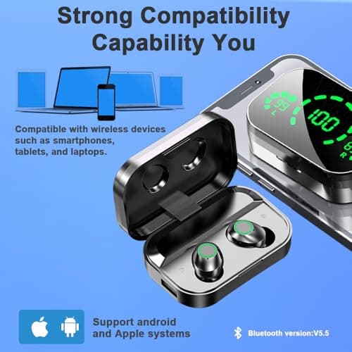 xctopest TWS AI Language Translator Earbuds Real Time, Supports 144 Languages, Earphone 3-in-1 Accents，Headphones Language Earbud Translators Bluetooth & APP for Travel, Business, and Learning（Black） — view 5