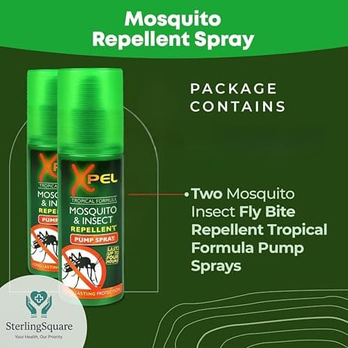 Mosquito Insect Fly Bite Repellent Tropical Formula Pump Spray - Long-Lasting Protection for Outdoor Activities, Travel & Camping – 70ML – Pack of 2 — view 5