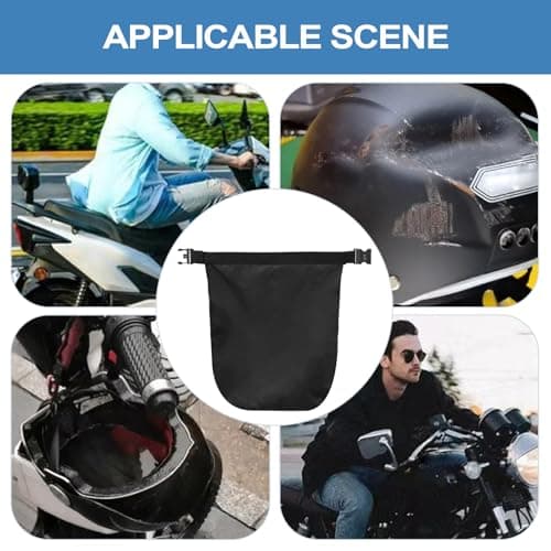 JINGLING Motorcycle Helmet Bag, Waterproof Carry Bag, Portable Helmet Bag with Combination Lock for Outdoor, Motorcycle, Scooter, Adventure & Travel — view 4