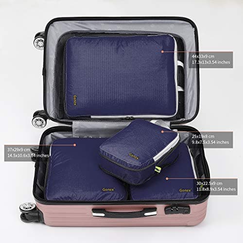 Gonex Compression Packing Cubes, 4-Piece Expandable Travel Organisers — view 2