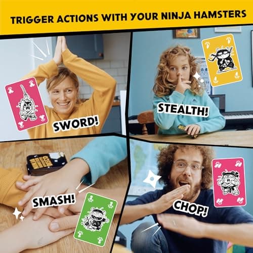 Party Snail Games Ninja Hamster Apocalypse Disco: The Action-Packed Card Game That Gets Everyone Exploding With Laughter. Hilarious Fun for Kids, Teens and Adults. Perfect for home or travel — view 4