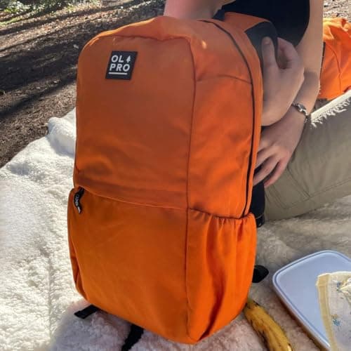 OLPRO 30L Rucksack Backpack – Showerproof Outdoor Daypack with Chest Clip, Padded Straps & Laptop Sleeve – Commuter, Travel & Hiking Bag – Orange — view 2