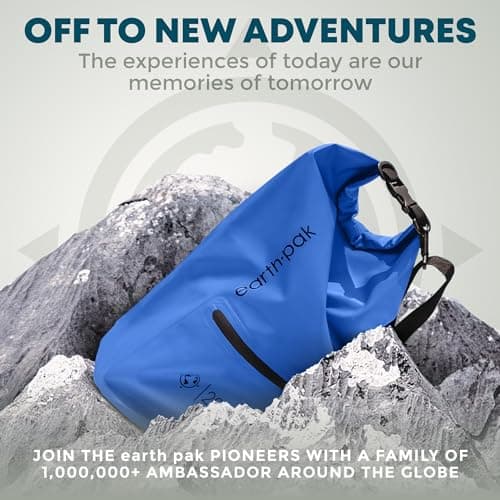 Waterproof Dry Bag - 5L Roll Top with Zip Pocket for Kayaking and Boating — view 5