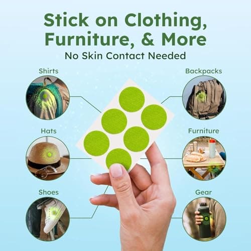 Ninoclar 120 pcs Mosquito Repellent for Children and Adults, Natural Plant Repellent Patches, Multi-Color, 24 Hours Protection, Skin Safety, Waterproof Mosquito Repellent Patches. — view 3