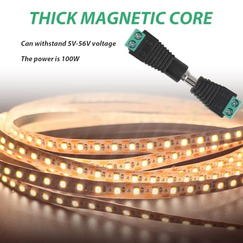 brileze 20 Pack DC Power 5.5 mm X 2.1mm 12V Male Female Jack Waterproof Connector Screw Terminal Adapter Socket Plug Barrel Power for CCTV Security Camera Led Light Strips — view 6