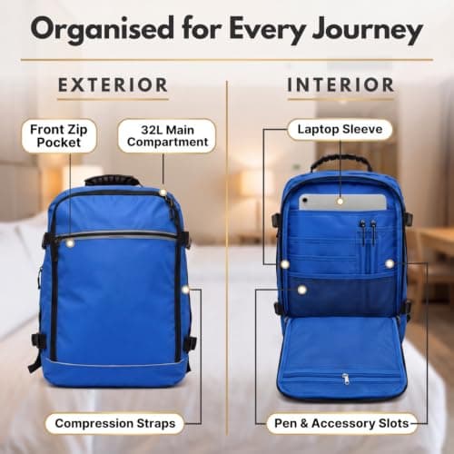 Easyjet Cabin Bag 45x36x20 Carry On Bag New Easyjet 45x36x20 - Blue — view 3