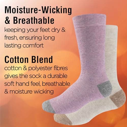 The Essentials Wardrobe 5PK Ladies Thermal Socks - UK 4-8/EU 37-42- Assorted — view 5