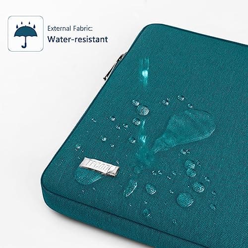 TECOOL 15.6 Inch Laptop Sleeve Protective Laptop Case 15.6 Inch,Teal — view 3