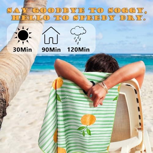 Lubibi 2 ps Microfiber Beach Towel 80*160cm Large Towel For Swimming Sports — view 3