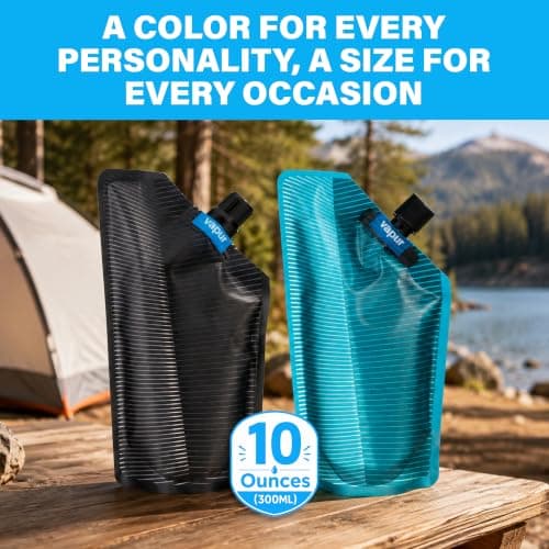 Vapur Incognito Foldable Flask - Maroon, NA — view 6