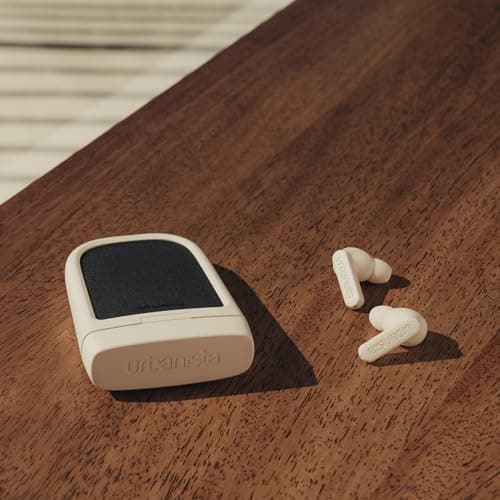 Urbanista Phoenix Solar Powered Hybrid ANC True Wireless Earbuds, Infinite Playtime Active Noise Cancelling Bluetooth Earphones, IPX4 Multipoint In Ear Headphones & Self Charging Case, Desert Rose — view 6