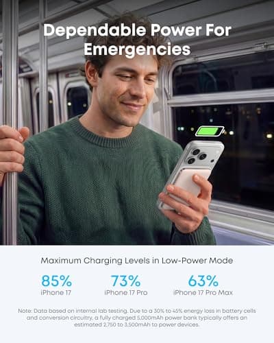 Anker Nano Magnetic Ultra Slim Power Bank Qi2 15W Wireless Portable Charger — view 6