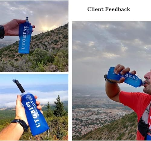 UTOBEST Soft Flask 250ml Collapsible Running Water Bottles — view 5