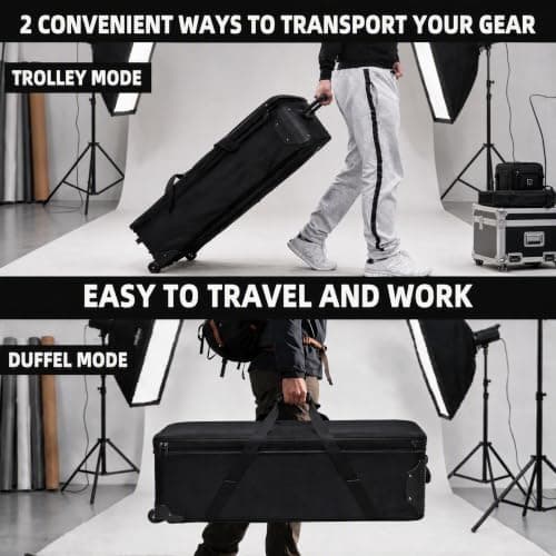 Large Photography Roller Bag Tripod Carrying Case 48"x13.7" | 122cm x 35cm — view 5