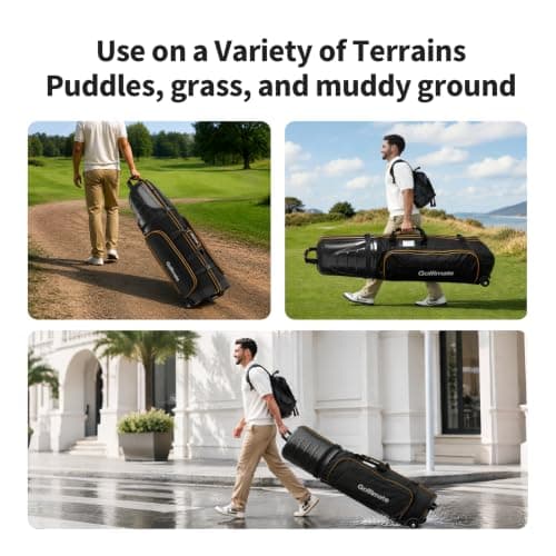 Golf Travel Bags Flight with Wheels,Golf Travel Cover,Golf Club Travel Case — view 4
