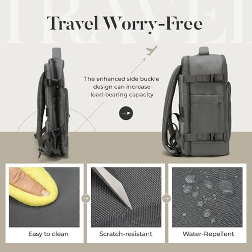 ZHXX for Easyjet Cabin Bag 45x36x20, Waterproof-Resistant Carry-ons Underseat Cabin Bag, Anti-Theft Design, Fits 15.6 Inch Laptop, Travel Backpack for Men & Women — view 6
