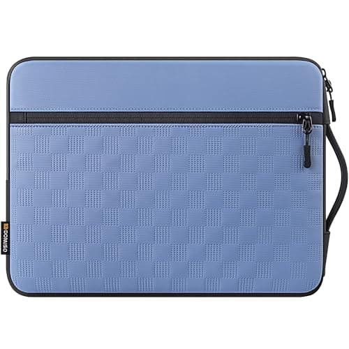 DOMISO 14 Inch Laptop Sleeve Case – Premium Waterproof & Shockproof Protective Cover for MacBook Pro M3/M2/M1 (A2779, A2442) & 14" MacBook Air | Slim Fit with Front Pocket & Carry Handle ，Blue