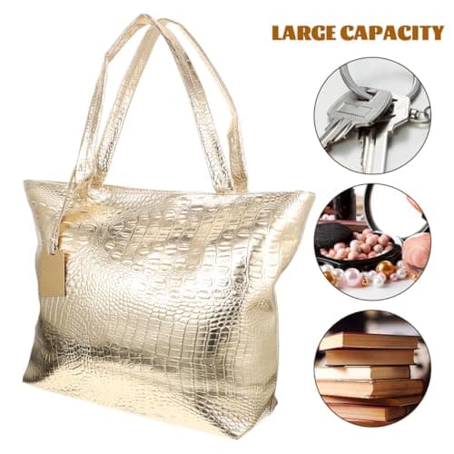 Holibanna Women's Tote Bag PU Leather Large Capacity Shoulder Handbag — view 5