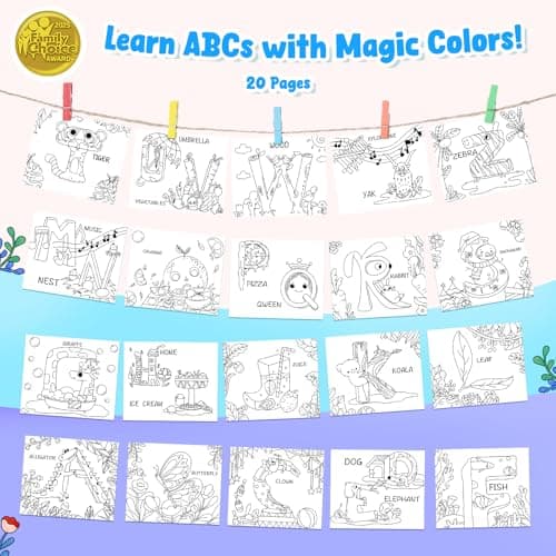 JoyCat Paint with Water Coloring Books for Toddlers (Wisteria Blue) — view 2