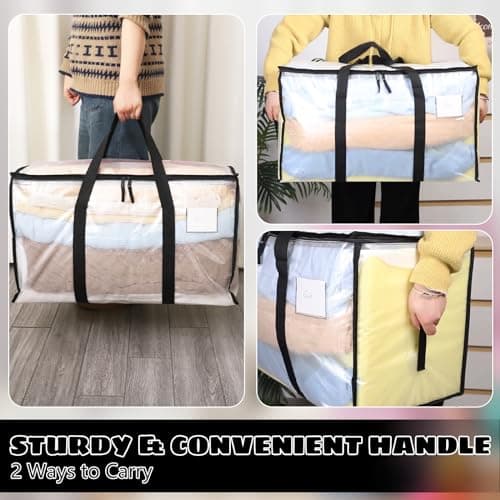 Dntorx 4 Pack 90L Moving Bags Heavy Duty Moving Boxes Dorm Storage Bag — view 6