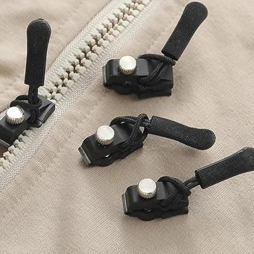20 Pack Zipper Pull Replacements, Tool-Free Repair Kit for Bags and Clothes — view 6